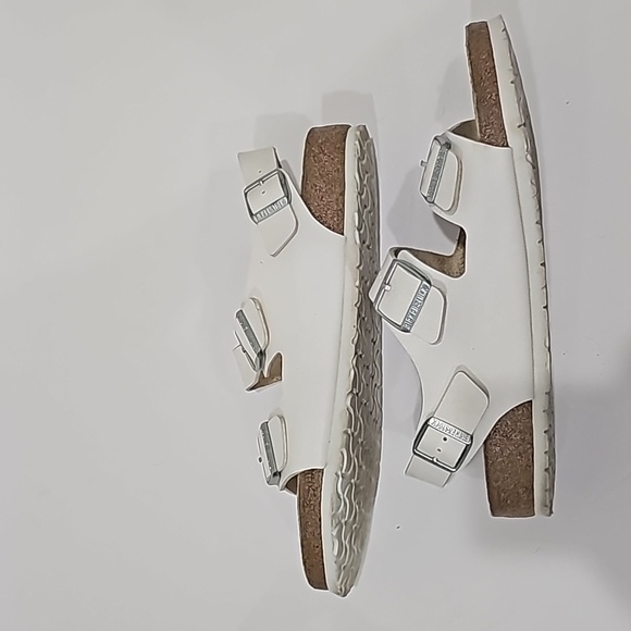 Birkenstock Mens White Leather Sandals 46 / 13